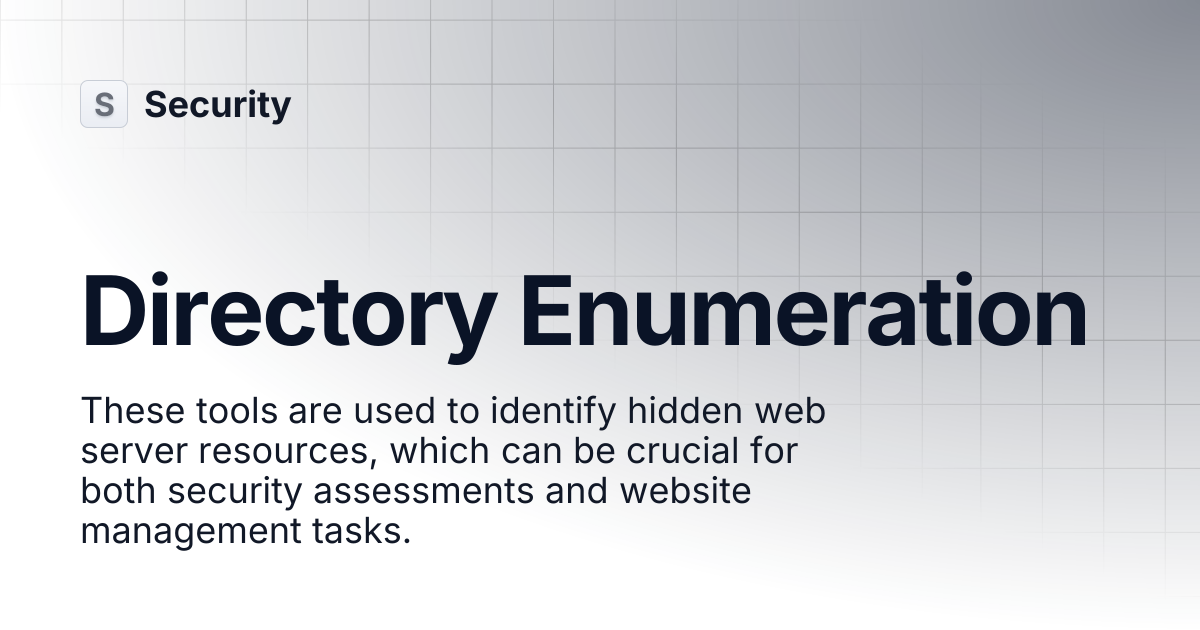 Directory Enumeration | Security